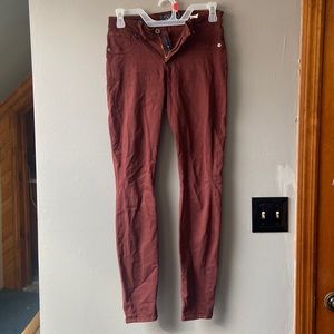 Maroon jeans